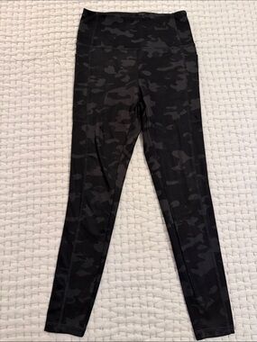 Danskin Black & Gray Camo High-Rise Performance Leggings